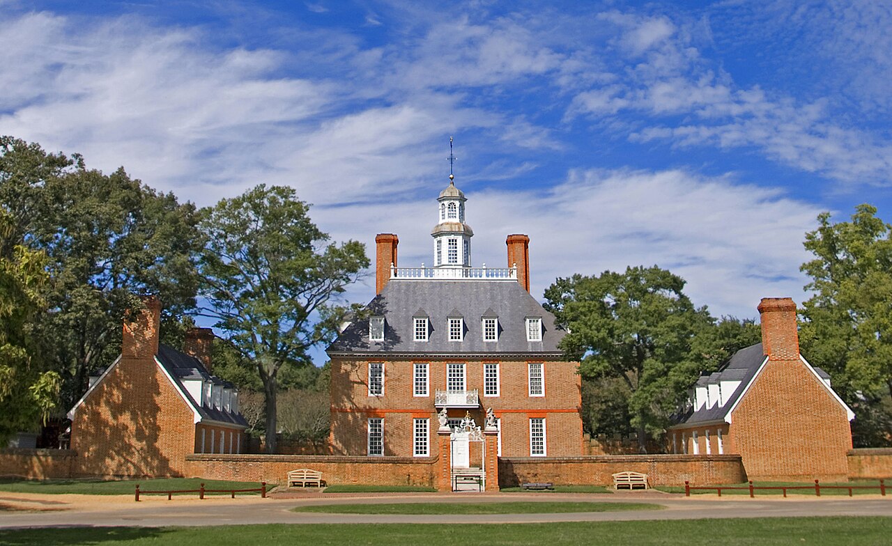 The Governor’s Palace in Colonial Williamsburg, Virginia