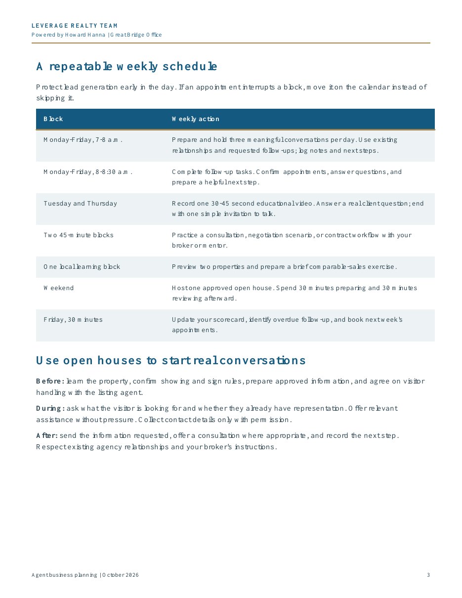 New Agent — Example Onboarding Package, page 3