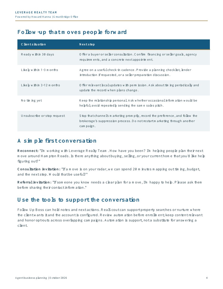 New Agent — Example Onboarding Package, page 4