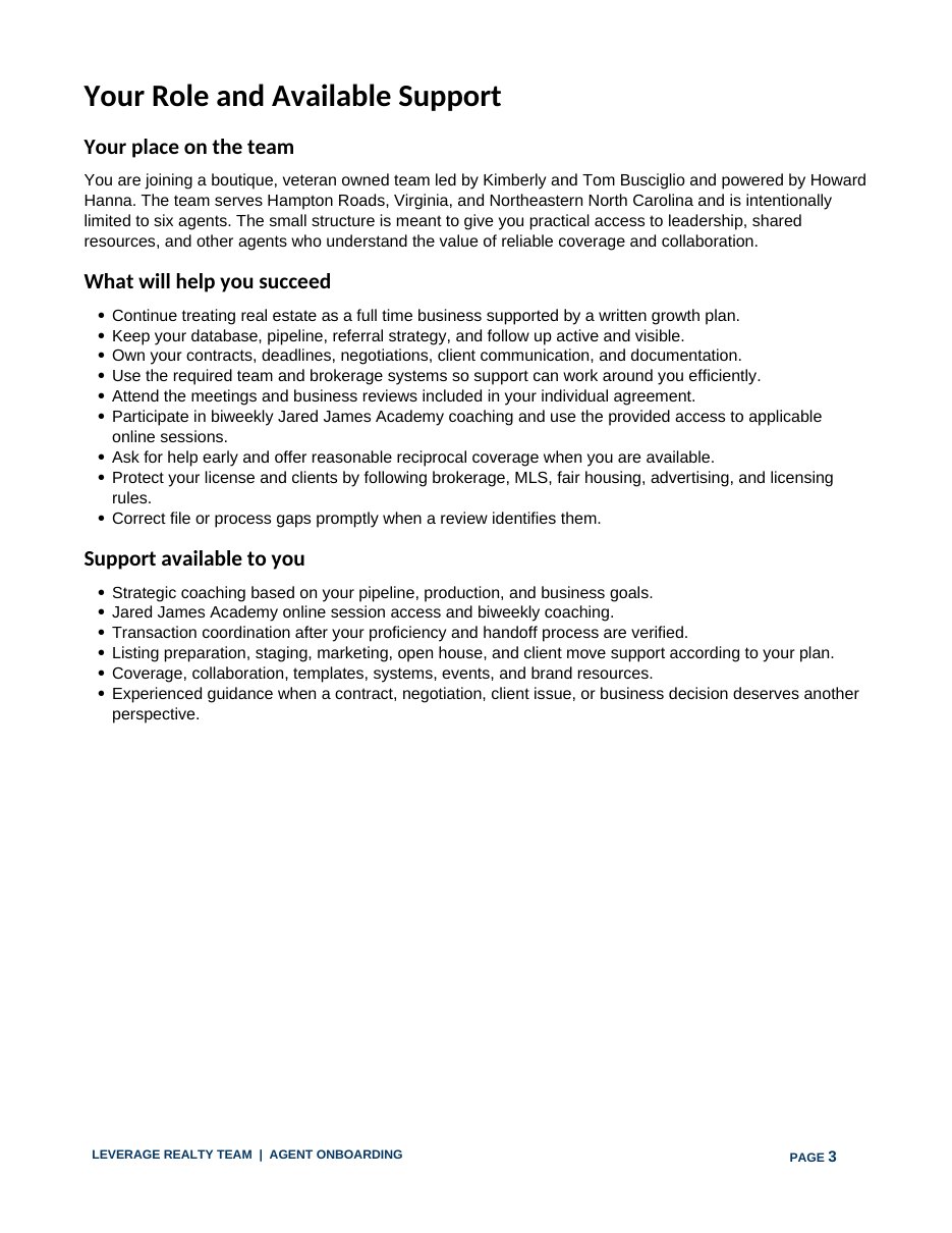 Producing Agent — Example Onboarding Package, page 3