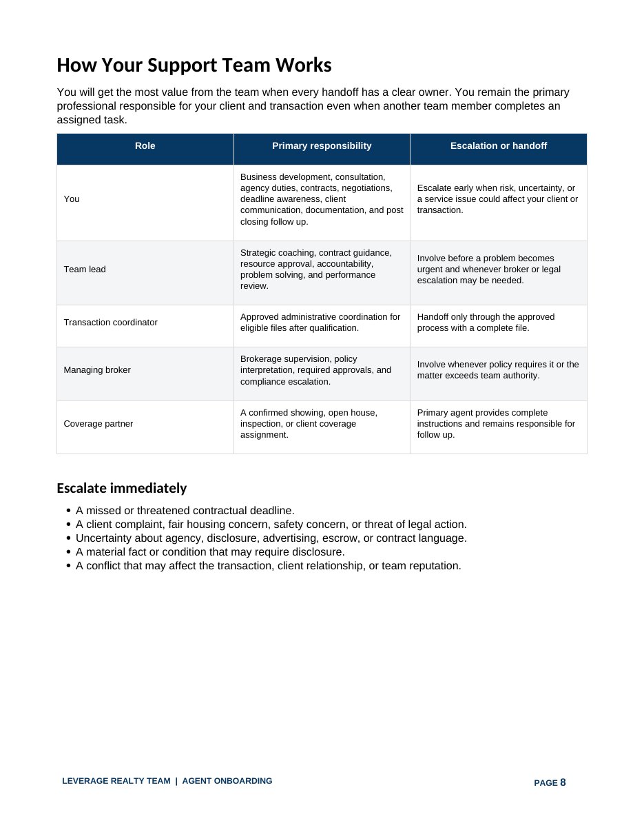 Producing Agent — Example Onboarding Package, page 8